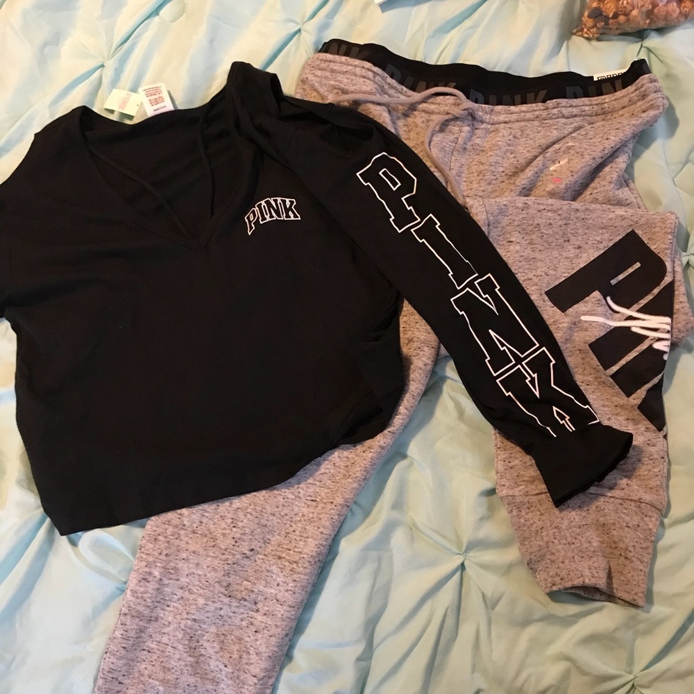 Medium Pink top & Large Pink bottoms/ NWT